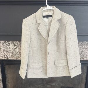 Anne Klein Textured Cream Jacket